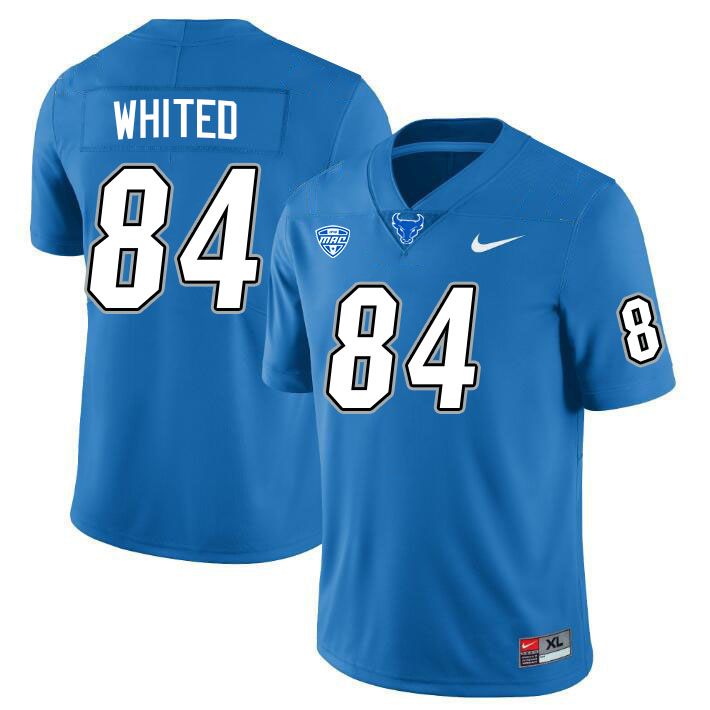 Buffalo Bulls #84 Wisken Whited College Football Jerseys Stitched-Blue